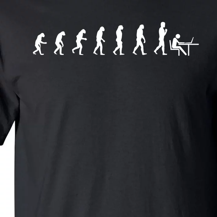 Evolution Of Man Computer Programmer Funny Geek Lover IT Tall T-Shirt