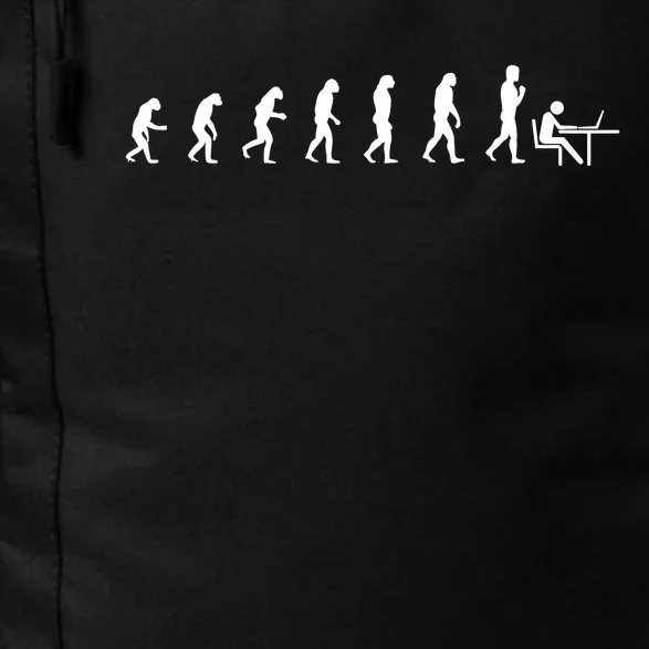 Evolution Of Man Computer Programmer Funny Geek Lover IT Daily Commute Backpack