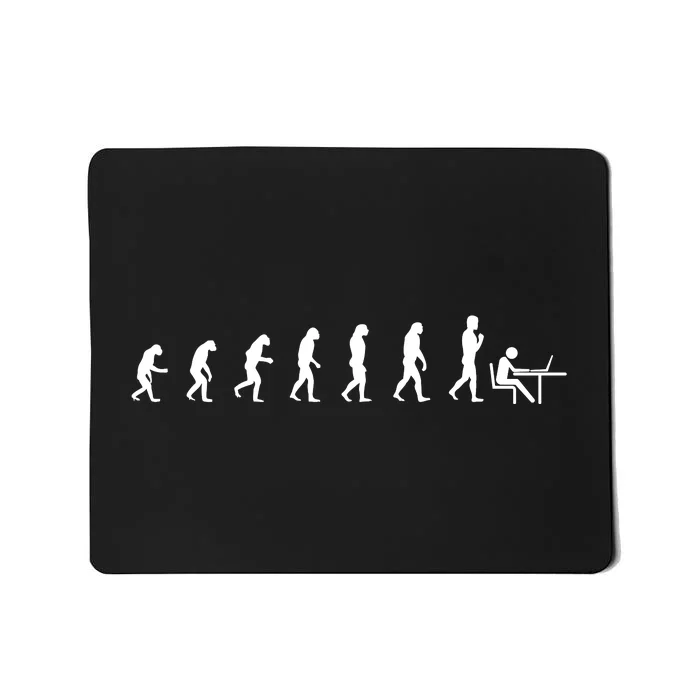 Evolution Of Man Computer Programmer Funny Geek Lover IT Mousepad