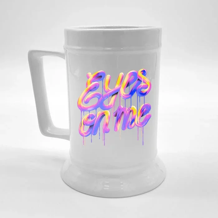 Eyes On Me Colorful Front & Back Beer Stein