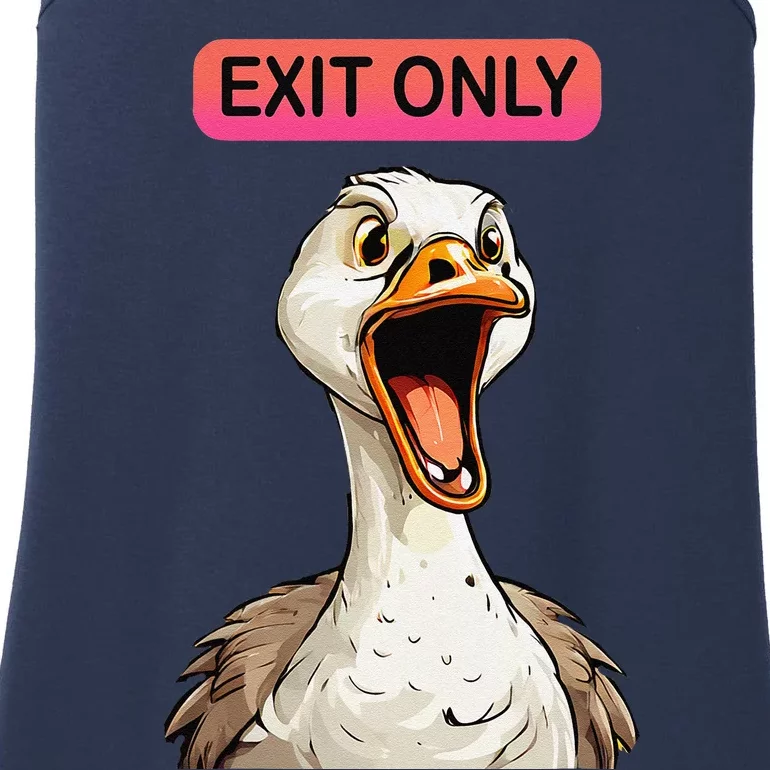 Exit Only No Goose Zone Funny Goose Couples Joke Ladies Essential Tank