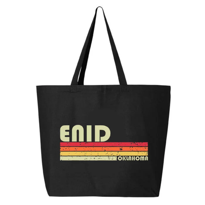 Enid Ok Oklahoma Funny City Home Roots 25L Jumbo Tote