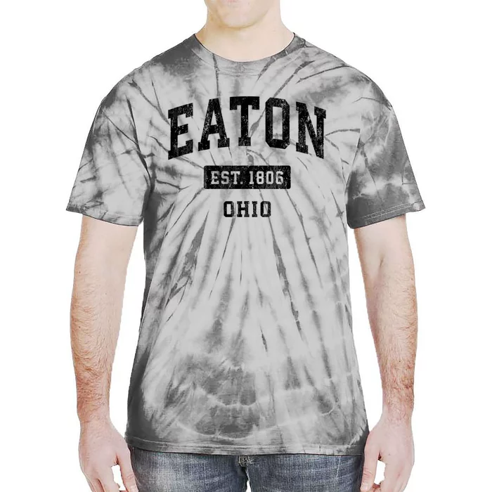 Eaton Ohio Oh Vintage Sports Established Tie-Dye T-Shirt