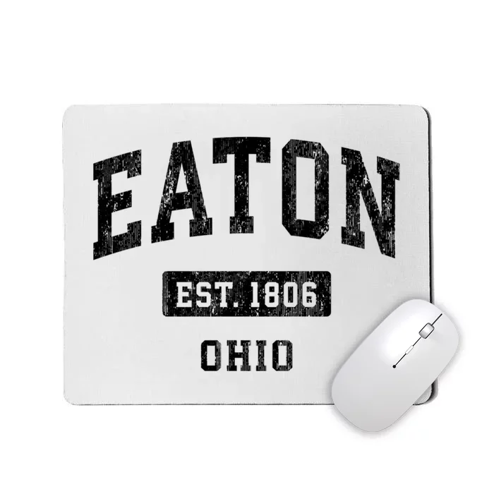 Eaton Ohio Oh Vintage Sports Established Mousepad