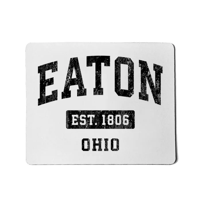 Eaton Ohio Oh Vintage Sports Established Mousepad