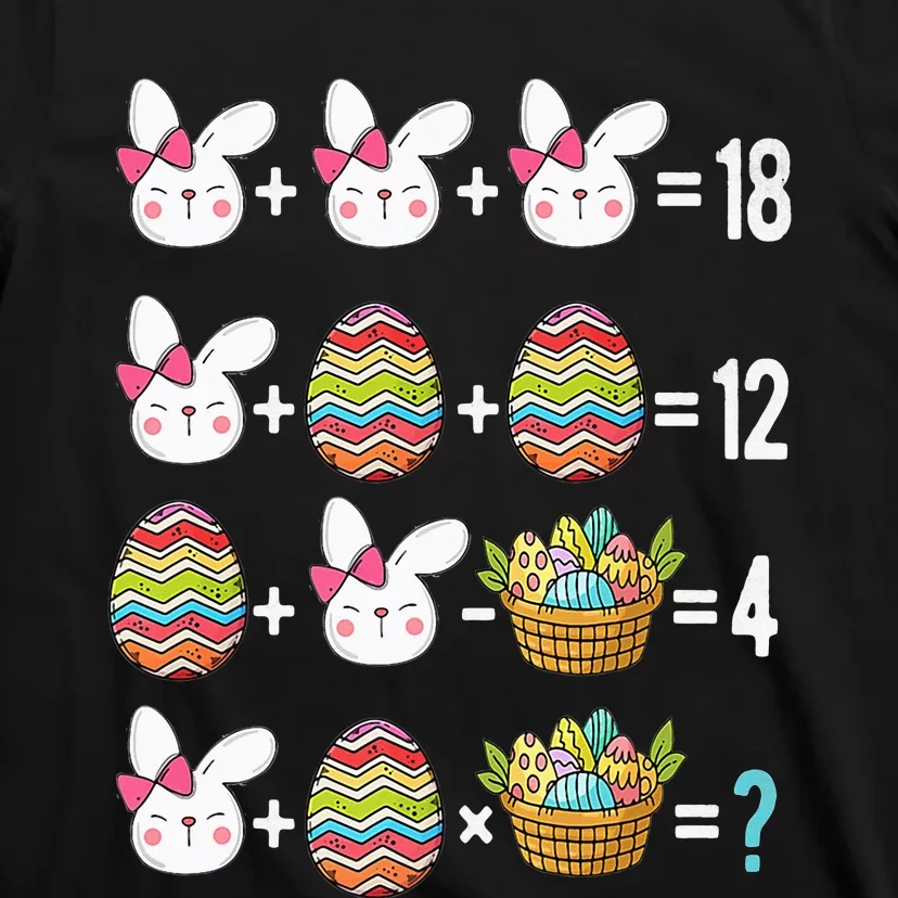 Easter Order of Operations Quiz Math Teacher easter Egg Hunt T-Shirt