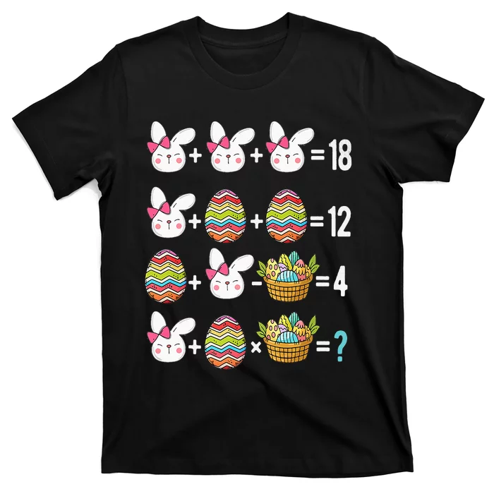 Easter Order of Operations Quiz Math Teacher easter Egg Hunt T-Shirt