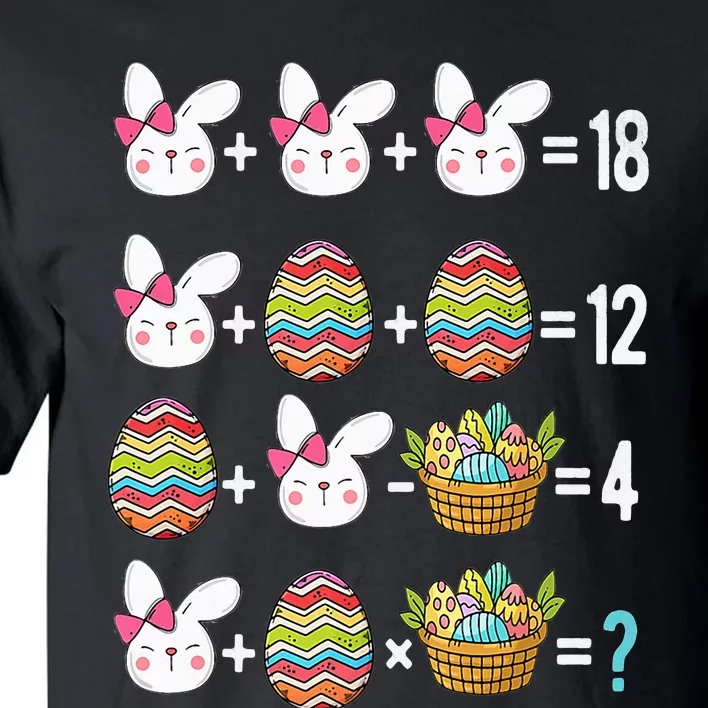 Easter Order of Operations Quiz Math Teacher easter Egg Hunt Tall T-Shirt