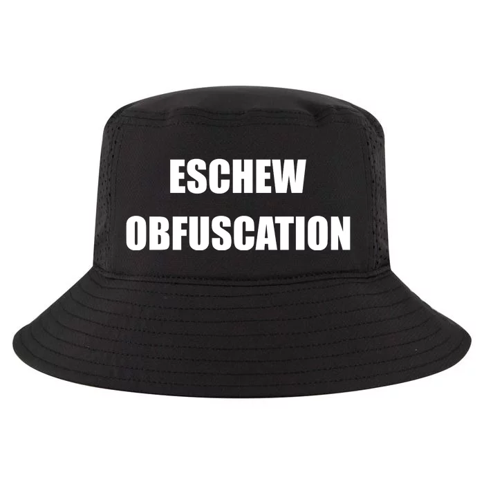 Eschew Obfuscation Obfuscate Funny Greek Sarcastic Cool Comfort Performance Bucket Hat