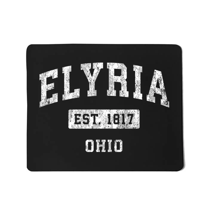 Elyria Ohio Oh Vintage Established Sports Design Mousepad