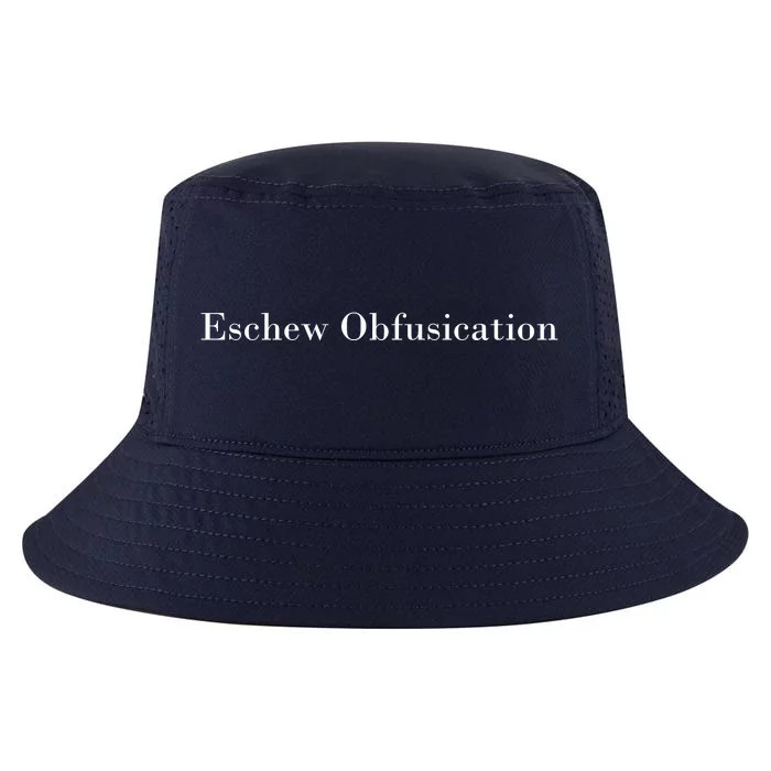 Eschew Obfuscation Obfuscate Classy Logo Cool Comfort Performance Bucket Hat