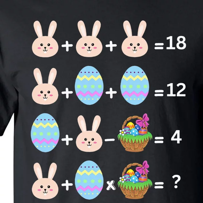 Easter Order Of Operations Quiz Easter Egg Hunt Math Teacher Tall T-Shirt