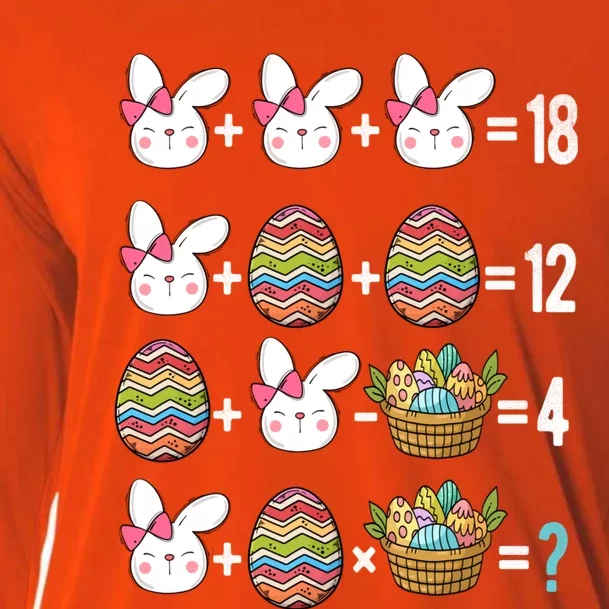 Easter Order Of Operations Quiz Math Teacher Easter Egg Hunt Funny Gift Cooling Performance Long Sleeve Crew