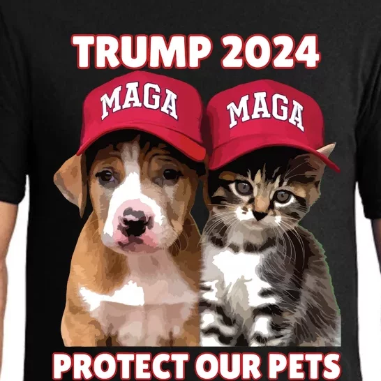 Eat Our Pets Cat Dog Maga Pajama Set