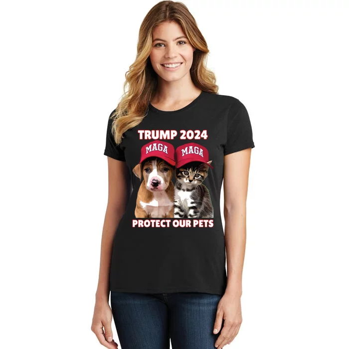 Eat Our Pets Cat Dog Maga Women's T-Shirt