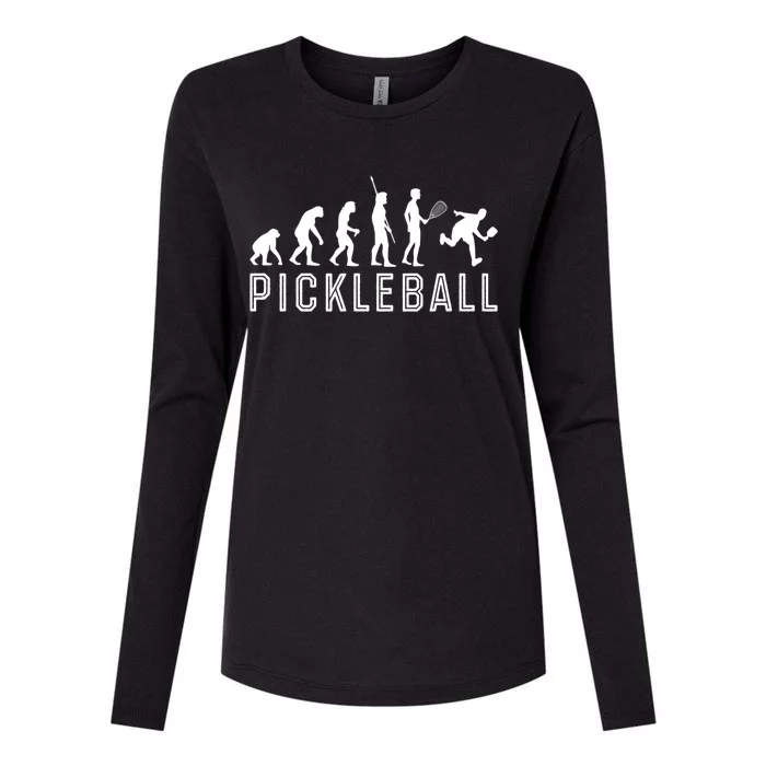 Evolution Of Pickleball TShirt Womens Cotton Relaxed Long Sleeve T-Shirt