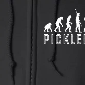 Evolution Of Pickleball TShirt Full Zip Hoodie