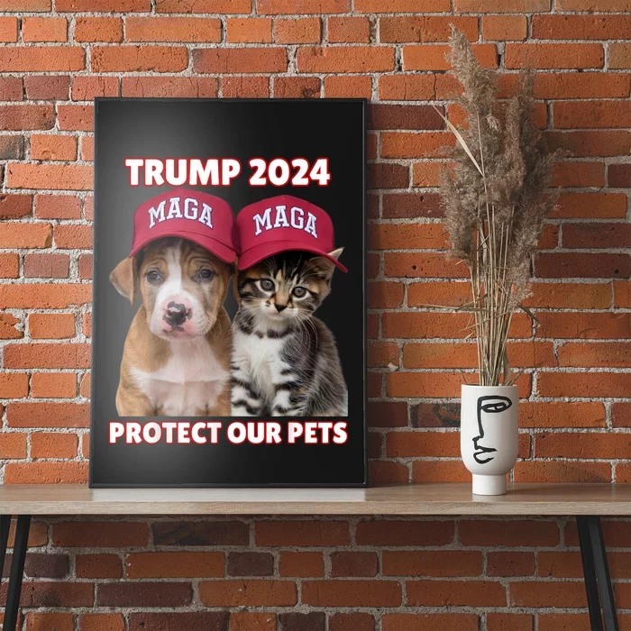 Eat Our Pets Cat Dog Maga Poster