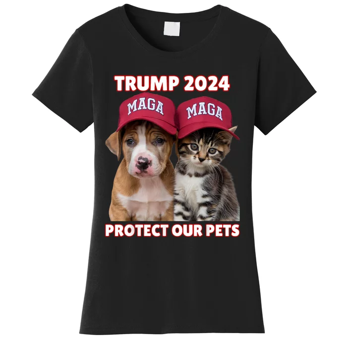 Eat Our Pets Cat Dog Maga Women's T-Shirt