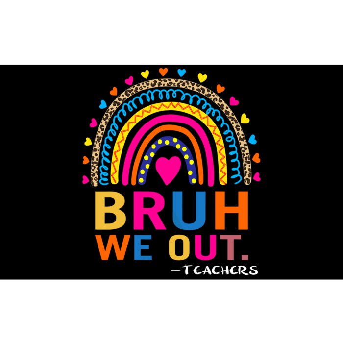 End Of School Year Teacher Summer Bruh We Out Funny Teachers Bumper Sticker