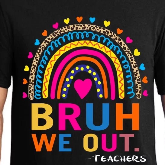 End Of School Year Teacher Summer Bruh We Out Funny Teachers Pajama Set