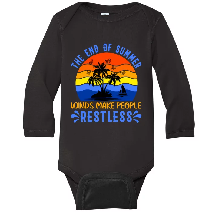 End Of Summer Sunset Baby Long Sleeve Bodysuit