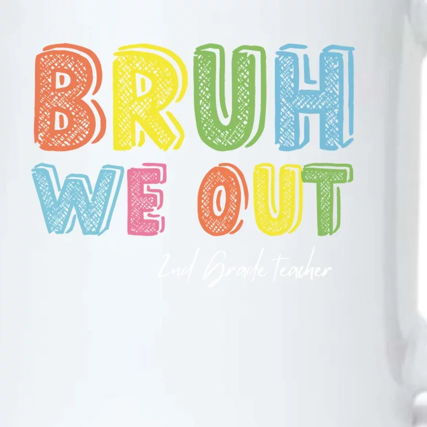 End Of School Year Second Grade Teacher Summer Bruh We Out Gift Black Color Changing Mug