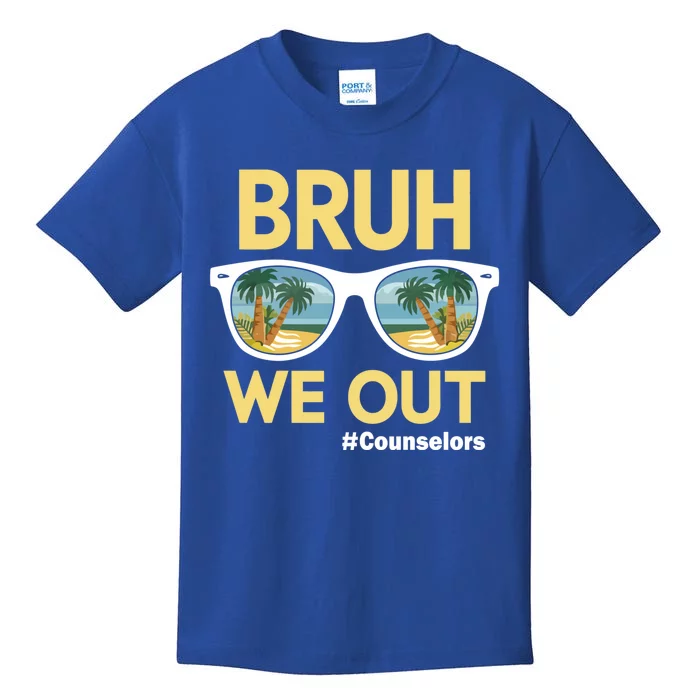 End Of School Year Teacher Summer Bruh We Out Counselors Gift Kids T-Shirt