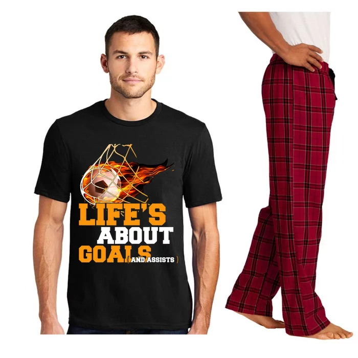 End of Season Soccer Team Gifts for Boy Life's About Goals Pajama Set