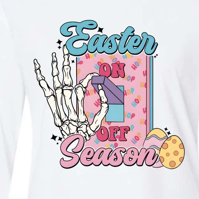 Easter On Season Skeleton Hand Womens Cotton Relaxed Long Sleeve T-Shirt