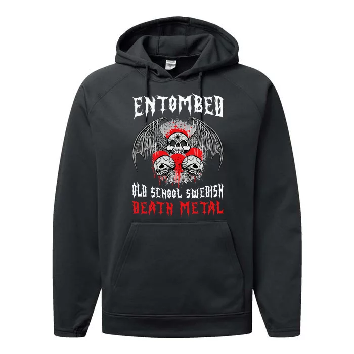 Entombed Old School Swedish Death Metal Music Performance Fleece Hoodie