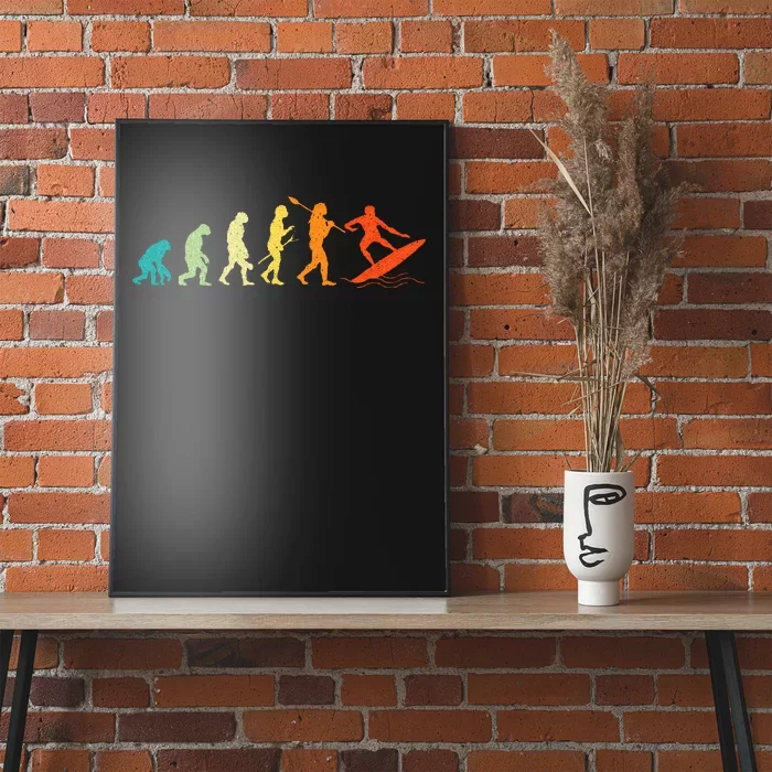 Evolution Of Surfers Surfboard Surfboarder Surfing Poster