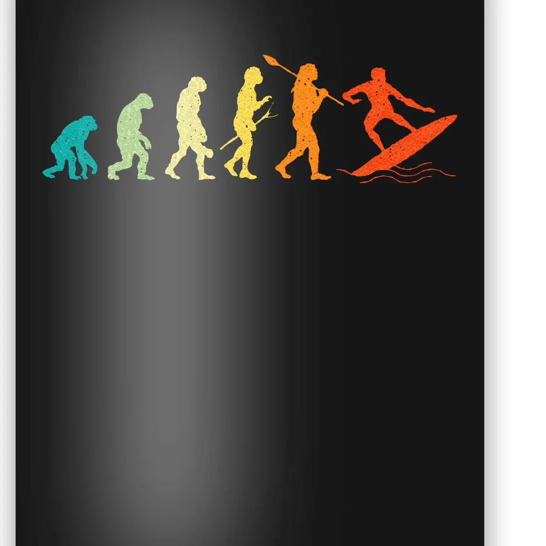 Evolution Of Surfers Surfboard Surfboarder Surfing Poster