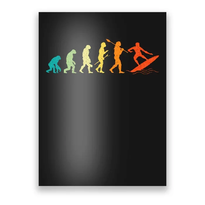 Evolution Of Surfers Surfboard Surfboarder Surfing Poster