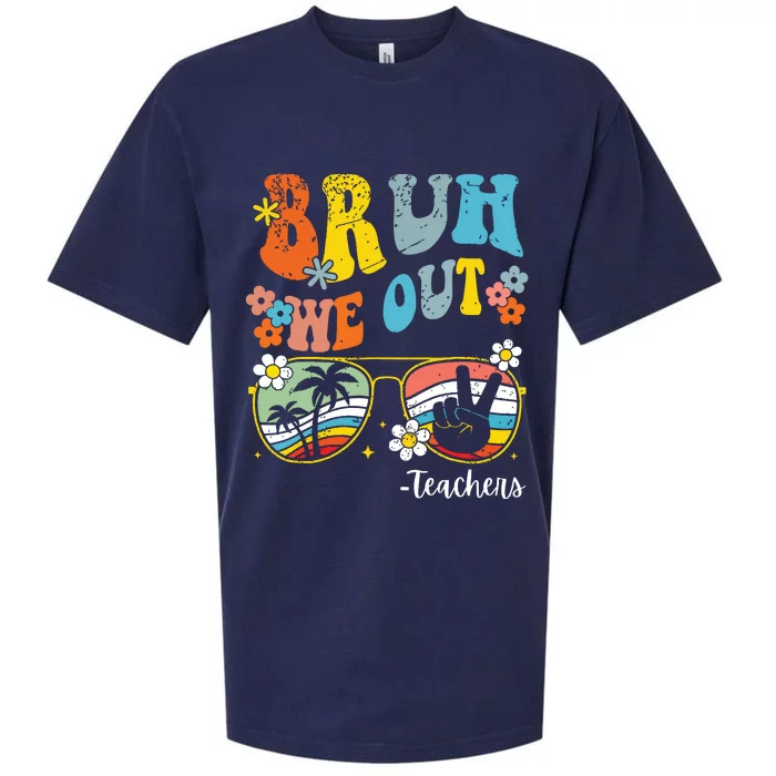 End Of School Year Last Day Of School Bruh We Out Teachers Sueded Cloud Jersey T-Shirt