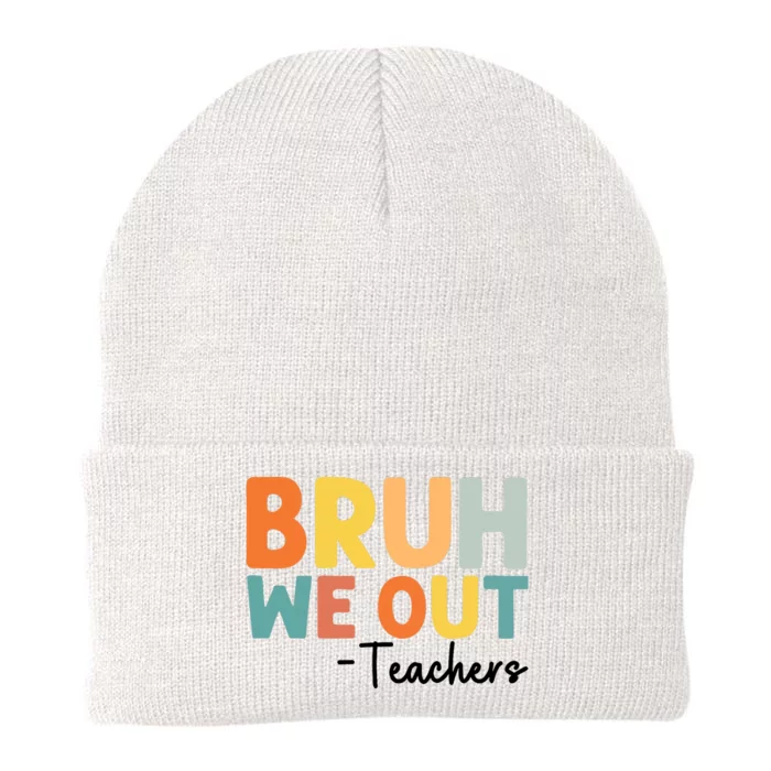 End Of School Year Teacher Summer Bruh We Out Teachers Knit Cap Winter Beanie