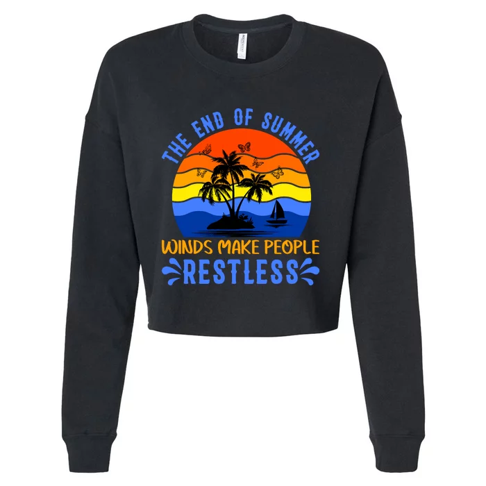 End Of Summer Restlessness Cropped Pullover Crew