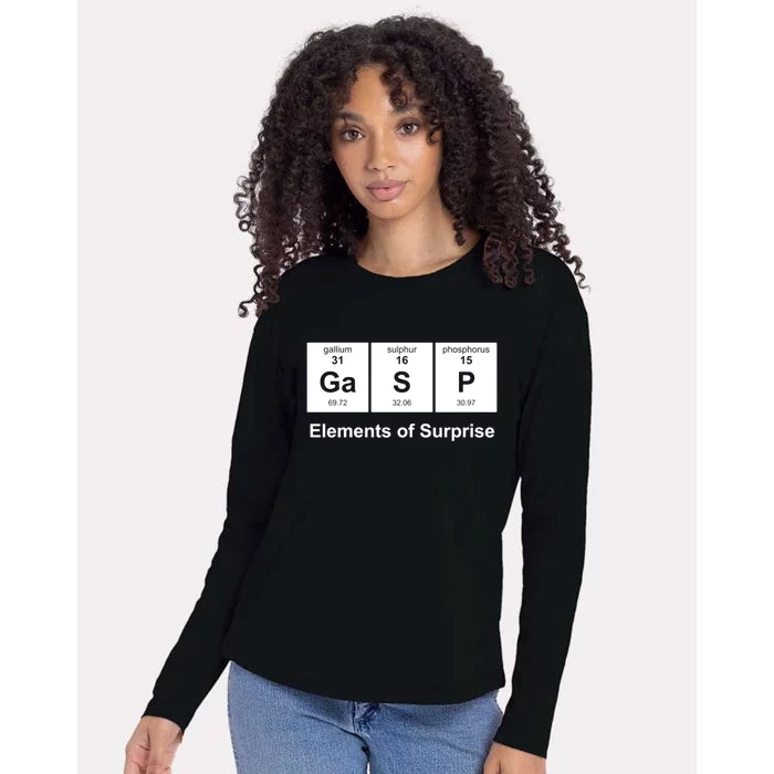 Elements Of Surprise Periodic Table Womens Cotton Relaxed Long Sleeve T-Shirt