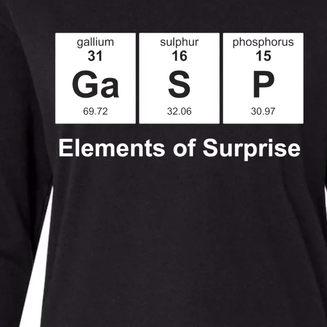 Elements Of Surprise Periodic Table Womens Cotton Relaxed Long Sleeve T-Shirt