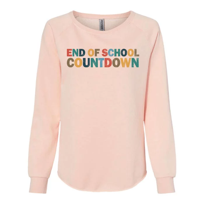 End Of School Countdown Summer Vibe Womens California Wash Sweatshirt