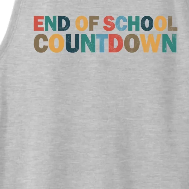 End Of School Countdown Summer Vibe Ladies Tri-Blend Wicking Tank