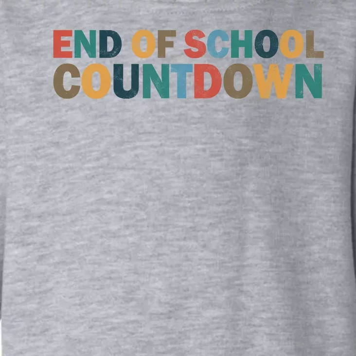 End Of School Countdown Summer Vibe Toddler Hoodie