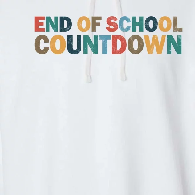 End Of School Countdown Summer Vibe Garment-Dyed Fleece Hoodie