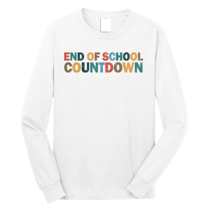 End Of School Countdown Summer Vibe Long Sleeve Shirt