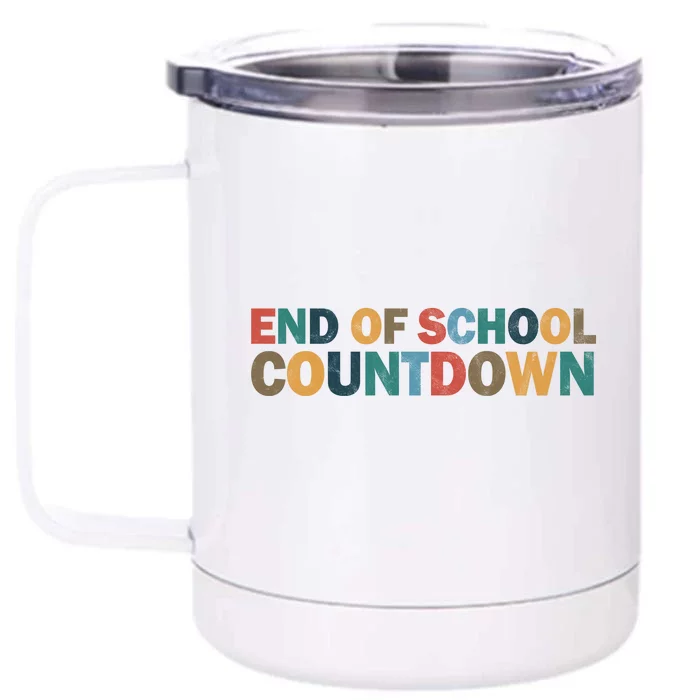 End Of School Countdown Summer Vibe Front & Back 12oz Stainless Steel Tumbler Cup