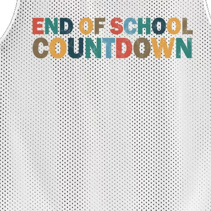 End Of School Countdown Summer Vibe Mesh Reversible Basketball Jersey Tank