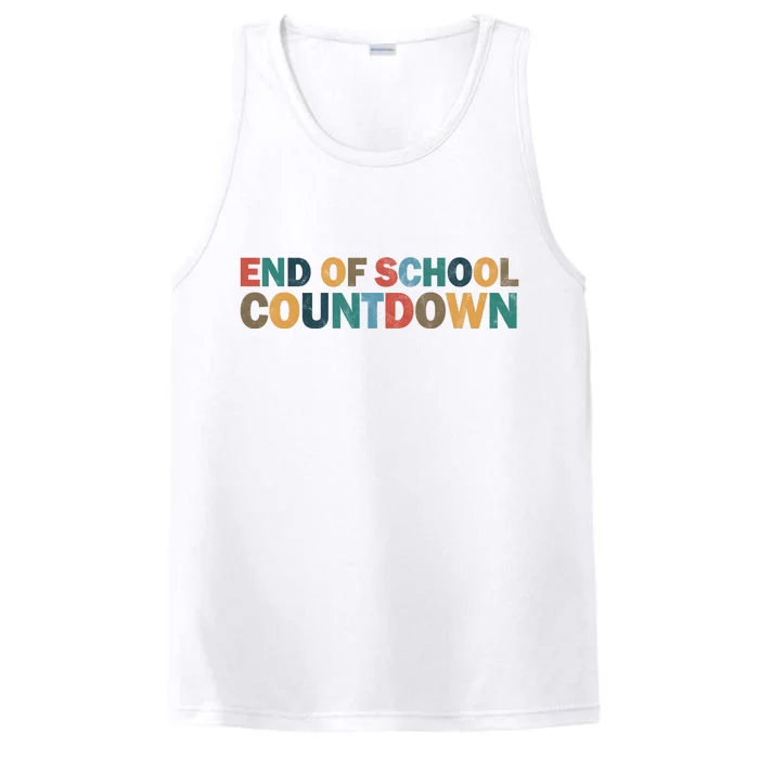 End Of School Countdown Summer Vibe Performance Tank