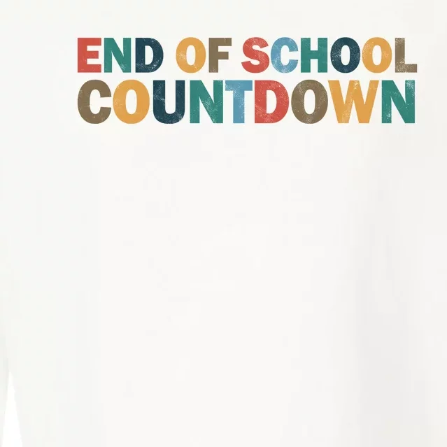 End Of School Countdown Summer Vibe Cropped Pullover Crew