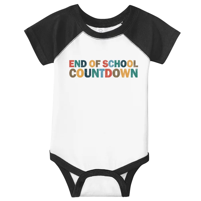 End Of School Countdown Summer Vibe Infant Baby Jersey Bodysuit