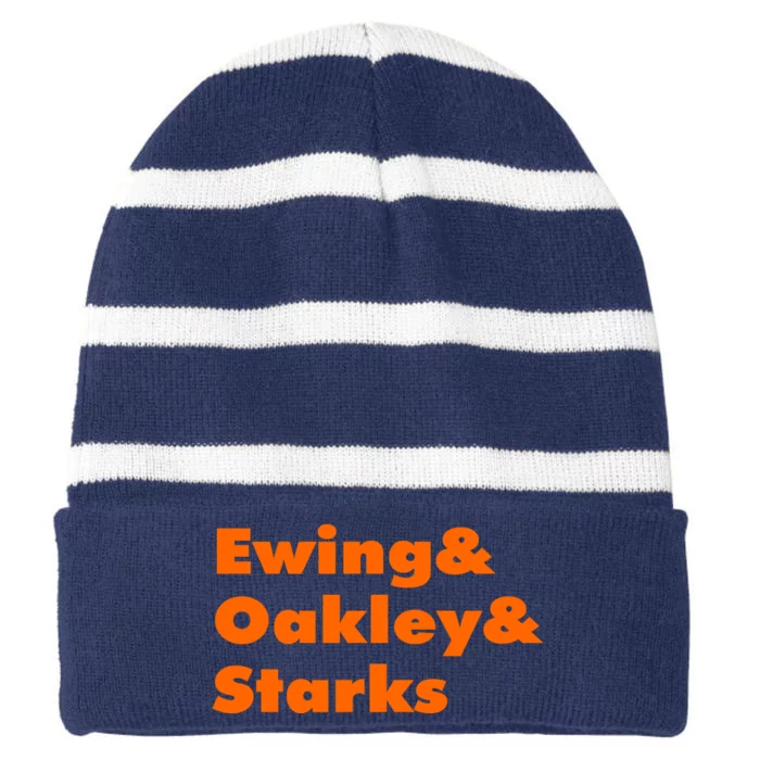 Ewing Oakley Starks Striped Beanie with Solid Band